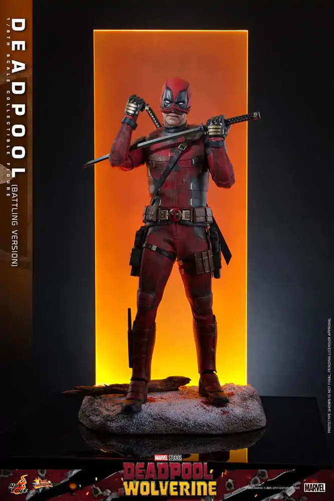 Deadpool & Wolverine Movie Masterpiece akcijska figura 1/6 Deadpool (Battling Version) 31 cm fotografija proizvoda