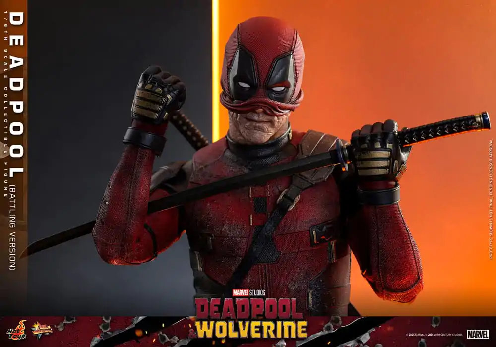 Deadpool & Wolverine Movie Masterpiece akcijska figura 1/6 Deadpool (Battling Version) 31 cm fotografija proizvoda