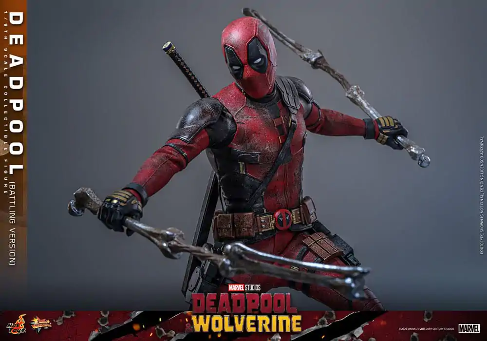 Deadpool & Wolverine Movie Masterpiece akcijska figura 1/6 Deadpool (Battling Version) 31 cm fotografija proizvoda