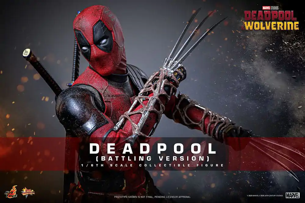 Deadpool & Wolverine Movie Masterpiece akcijska figura 1/6 Deadpool (Battling Version) 31 cm fotografija proizvoda