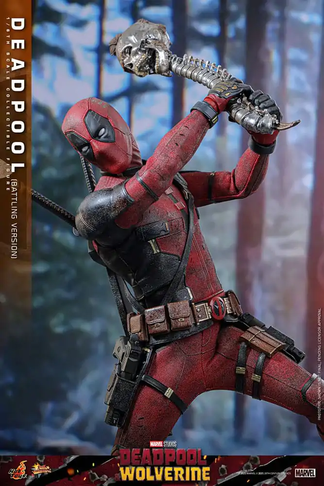 Deadpool & Wolverine Movie Masterpiece akcijska figura 1/6 Deadpool (Battling Version) 31 cm fotografija proizvoda
