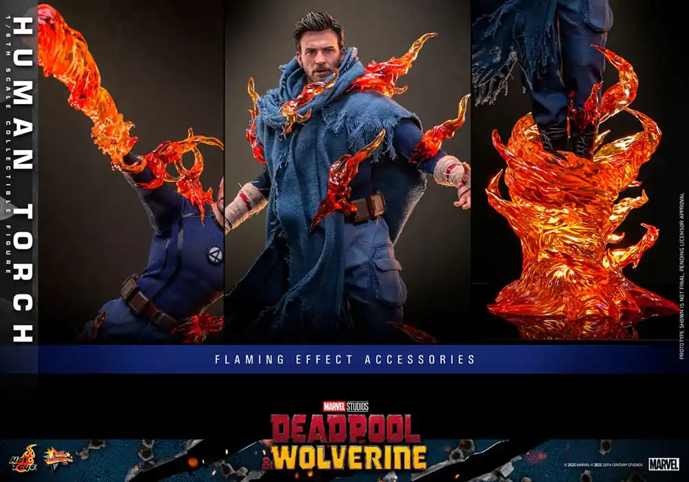 Deadpool & Wolverine Movie Masterpiece akcijska figura 1/6 Human Torch 31 cm fotografija proizvoda