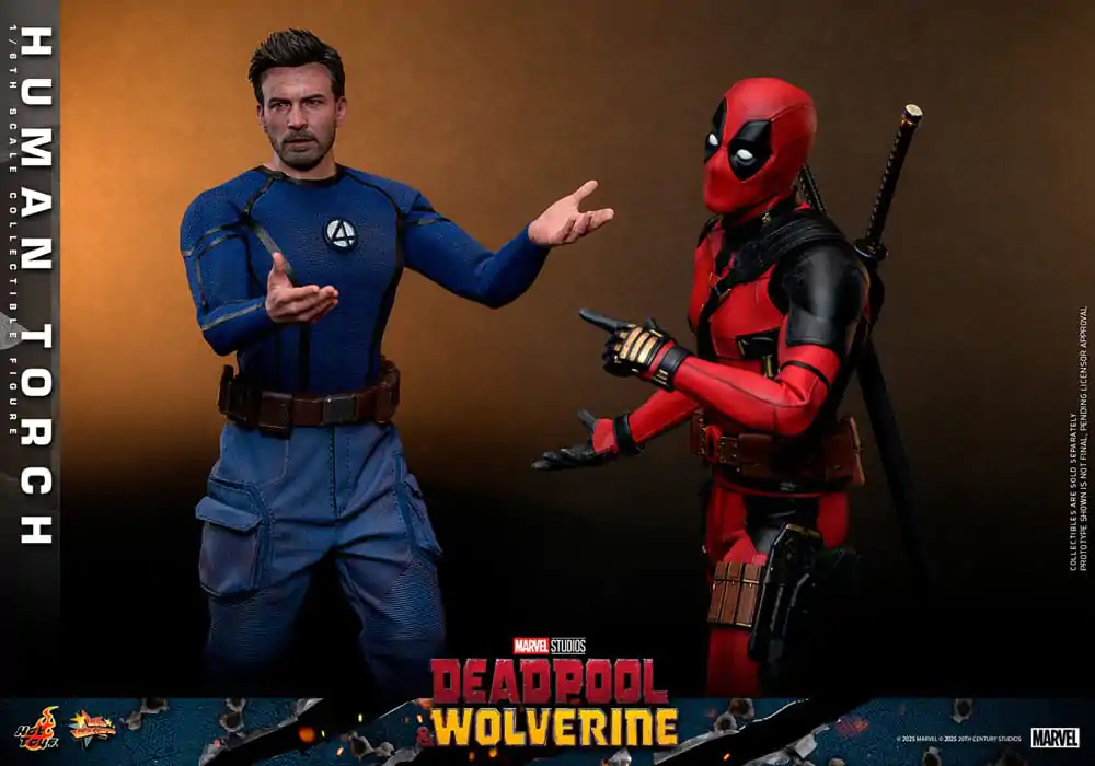 Deadpool & Wolverine Movie Masterpiece akcijska figura 1/6 Human Torch 31 cm fotografija proizvoda