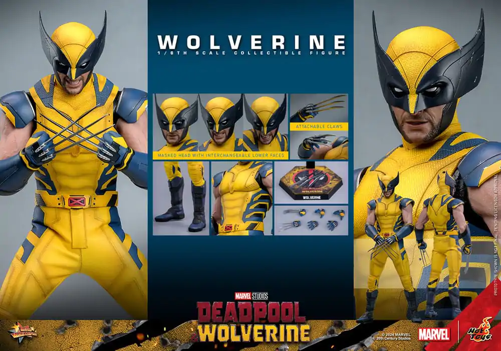 Deadpool & Wolverine Movie Masterpiece akcijska figura 1/6 Wolverine 31 cm fotografija proizvoda