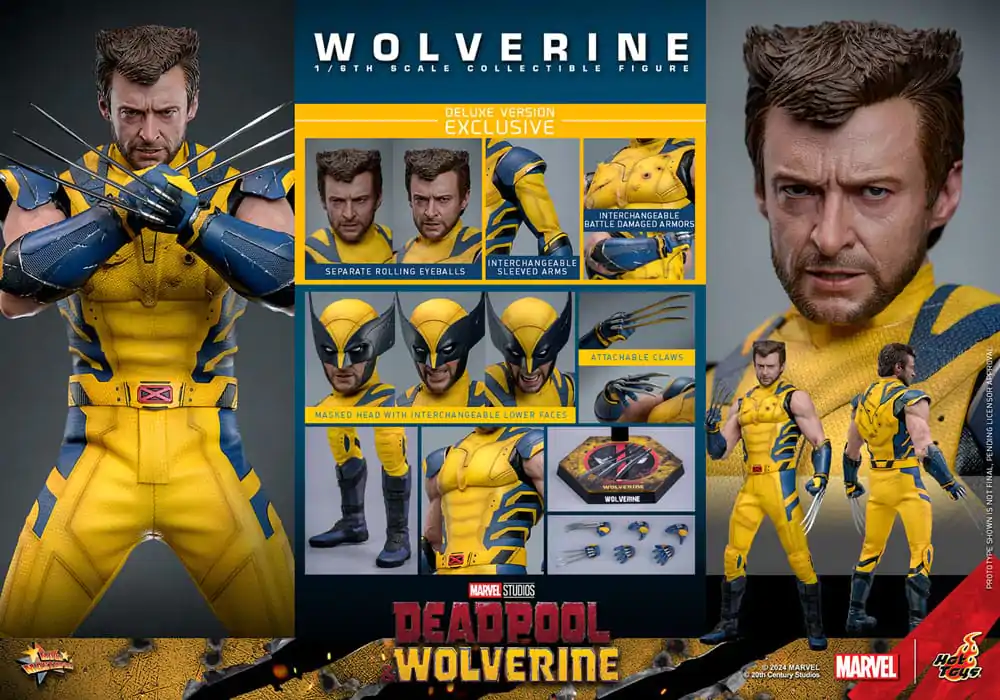 Deadpool & Wolverine Movie Masterpiece akcijska figura 1/6 Wolverine (Deluxe verzija) 31 cm fotografija proizvoda