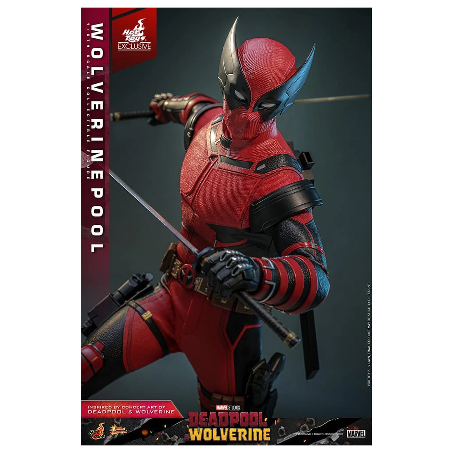 Deadpool & Wolverine Movie Masterpiece akcijska figura 1/6 Wolverinepool 31 cm fotografija proizvoda