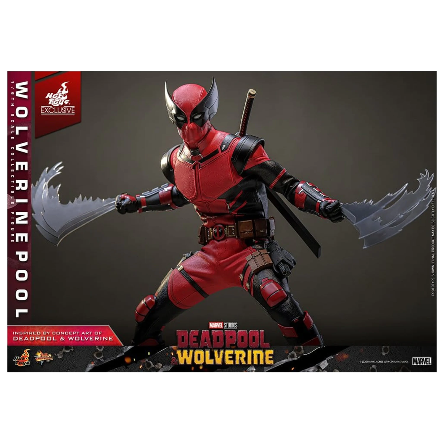 Deadpool & Wolverine Movie Masterpiece akcijska figura 1/6 Wolverinepool 31 cm fotografija proizvoda