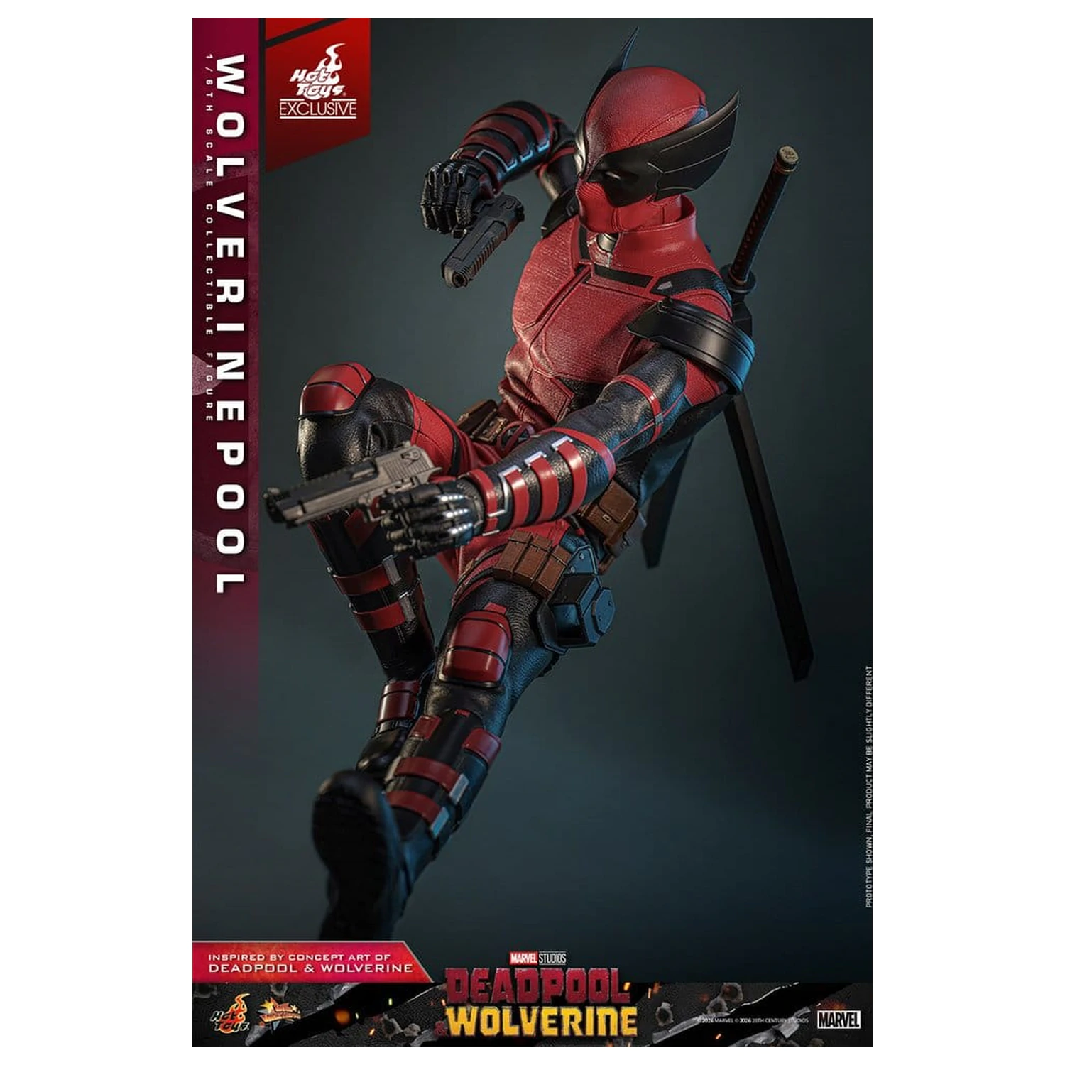 Deadpool & Wolverine Movie Masterpiece akcijska figura 1/6 Wolverinepool 31 cm fotografija proizvoda
