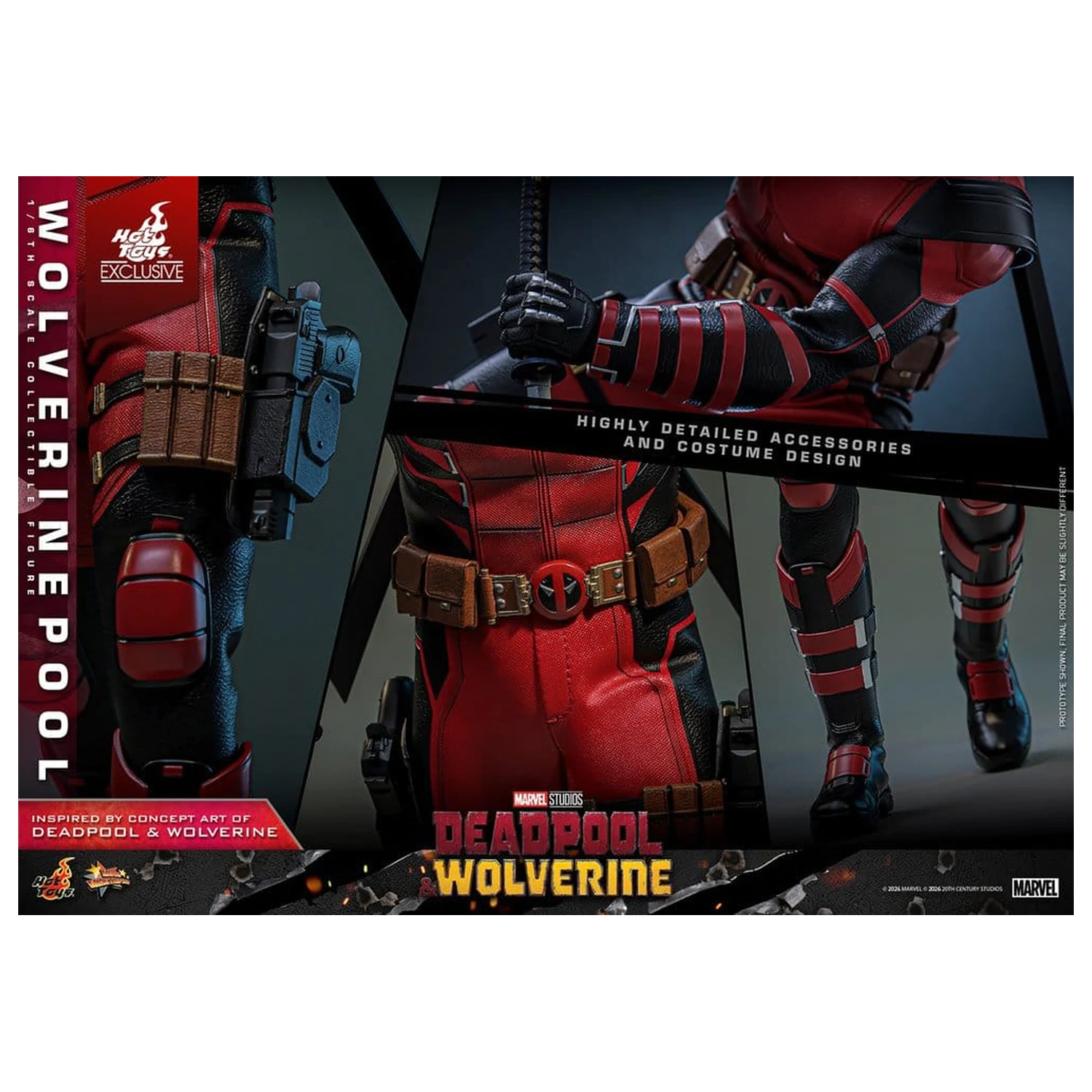 Deadpool & Wolverine Movie Masterpiece akcijska figura 1/6 Wolverinepool 31 cm fotografija proizvoda