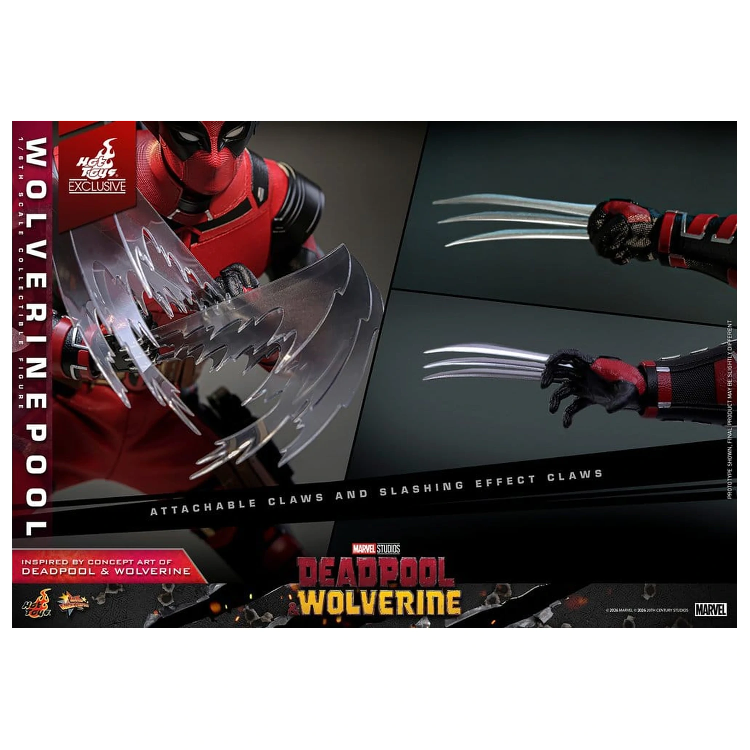 Deadpool & Wolverine Movie Masterpiece akcijska figura 1/6 Wolverinepool 31 cm fotografija proizvoda