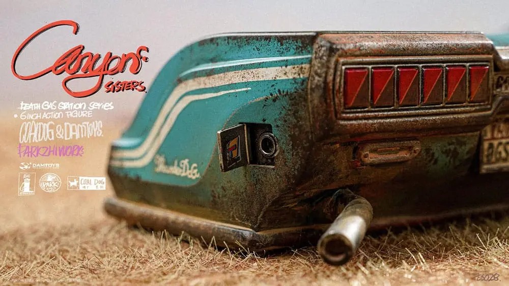 Death Gas Station Series Action Figures Canyon Sisters: Mrs. T & Ms. L 15 cm Figurice fotografija proizvoda