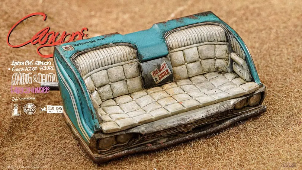 Death Gas Station Series Action Figures Canyon Sisters: Mrs. T & Ms. L 15 cm Figurice fotografija proizvoda