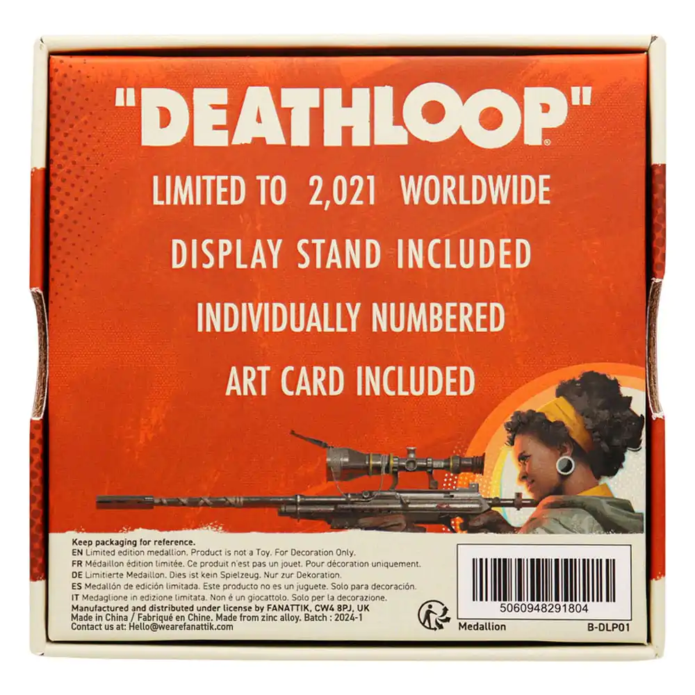 Deathloop Replika Ukrasni Medaljon Limited Edition fotografija proizvoda