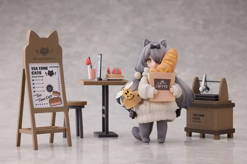 Decorated Life Collection PVC Kipić Tea Time Cats - Cat Town Bakery Staff & Customer Set 12 cm fotografija proizvoda