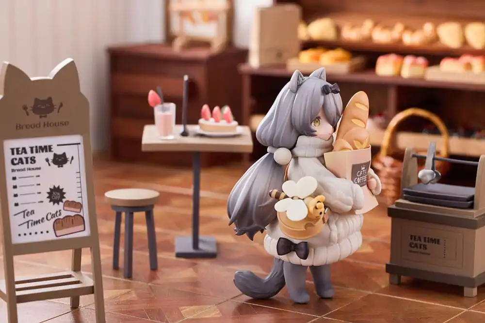 Decorated Life Collection PVC Kipić Tea Time Cats - Cat Town Bakery Staff & Customer Set 12 cm fotografija proizvoda