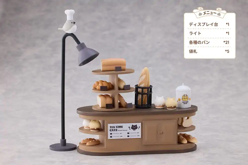 Decorated Life Collection PVC Kipić Tea Time Cats - Cat Town Bakery Staff & Customer Set 12 cm fotografija proizvoda