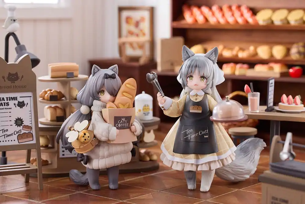 Decorated Life Collection PVC Kipić Tea Time Cats - Cat Town Bakery Staff & Customer Set 12 cm fotografija proizvoda