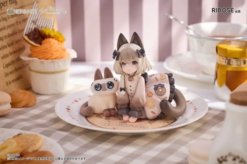 Decorated Life Collection PVC statua Tea Time Cats x Siamese Cat Azuki-san Friendship Collaboration Ekskluzivni set 18 cm fotografija proizvoda