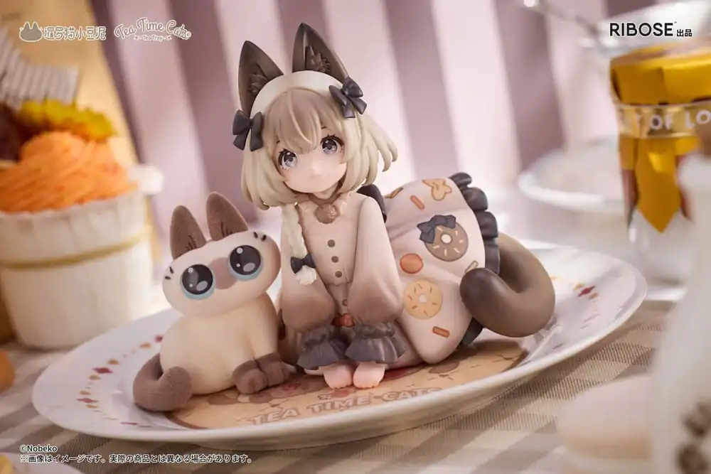 Decorated Life Collection PVC statua Tea Time Cats x Siamese Cat Azuki-san Friendship Collaboration Ekskluzivni set 18 cm fotografija proizvoda