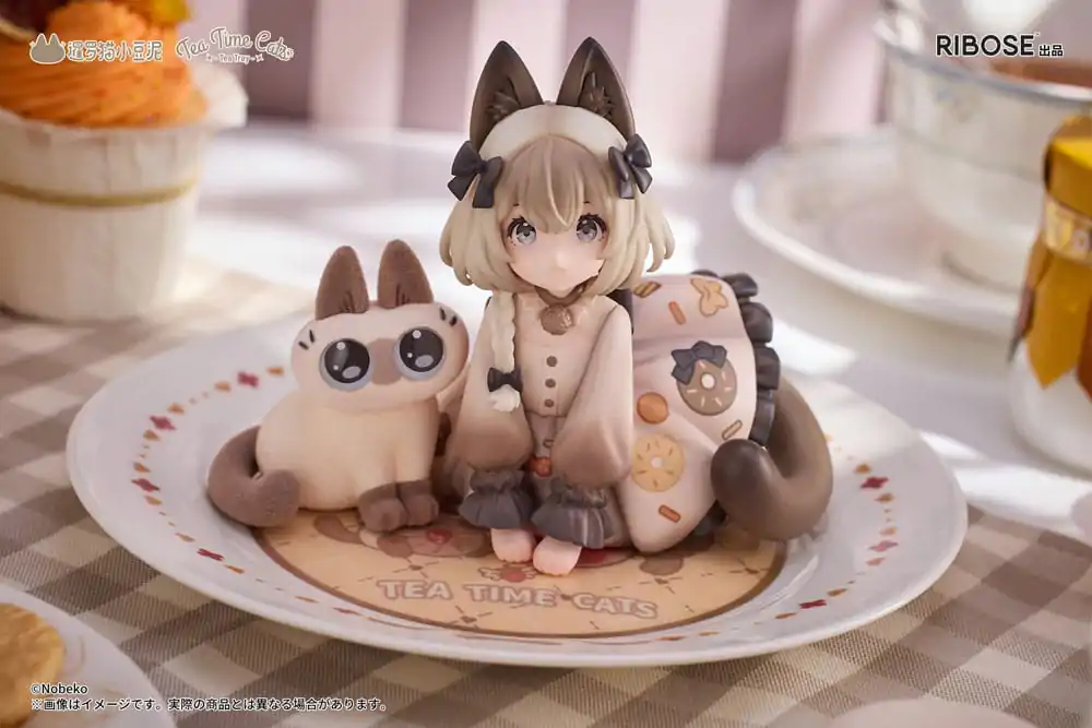 Decorated Life Collection PVC statua Tea Time Cats x Siamese Cat Azuki-san Friendship Collaboration Ekskluzivni set 18 cm fotografija proizvoda