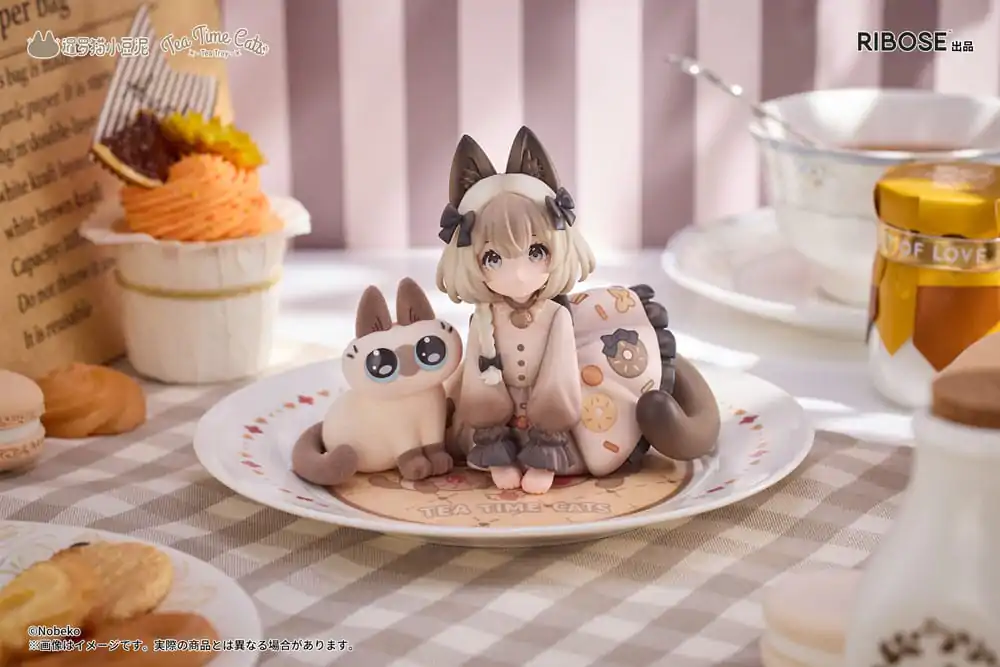 Decorated Life Collection PVC statua Tea Time Cats x Siamese Cat Azuki-san Friendship Collaboration Ekskluzivni set 18 cm fotografija proizvoda