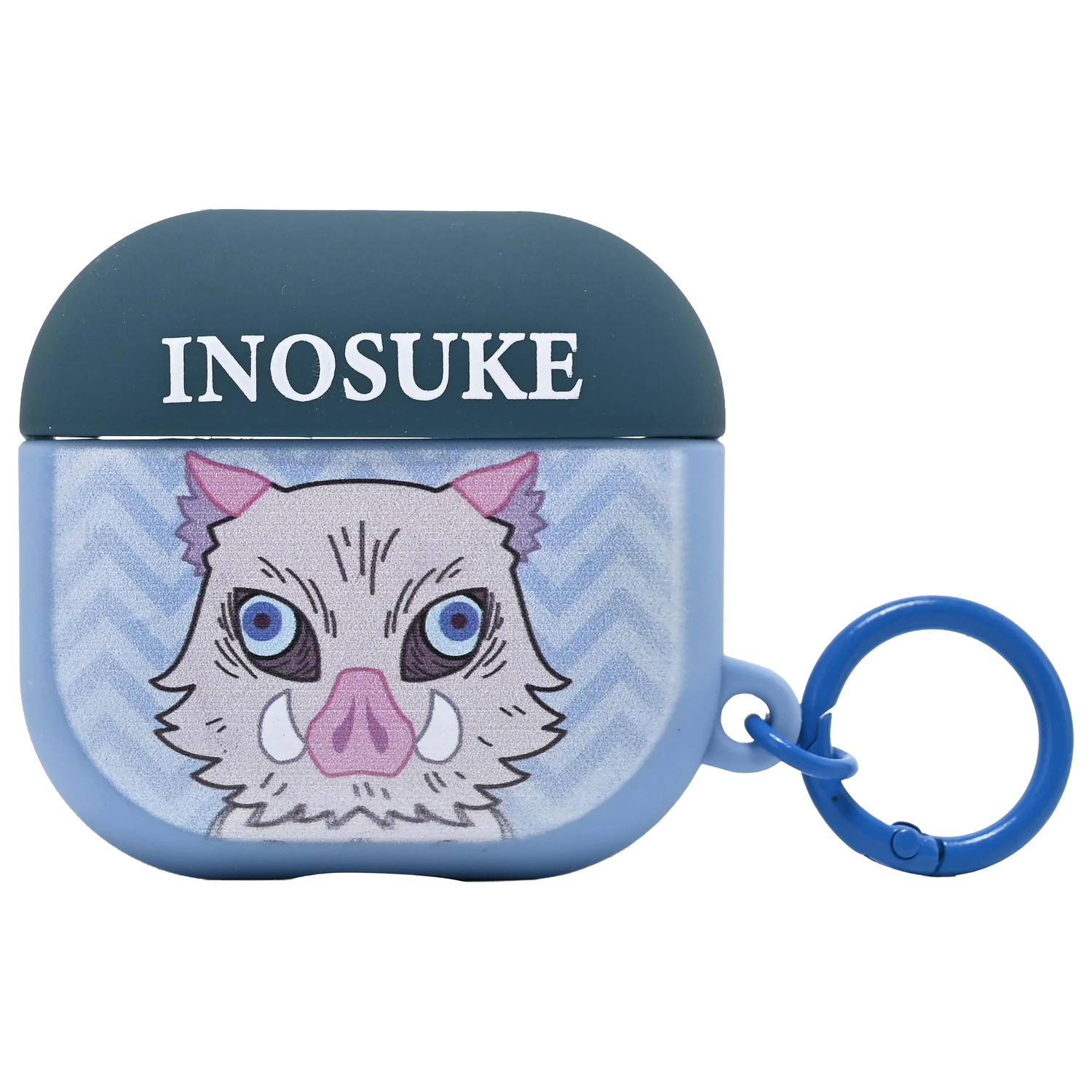 Demon Slayer Inosuke 3D pjenasta torbica za AirPods slušalice s kopčom fotografija proizvoda