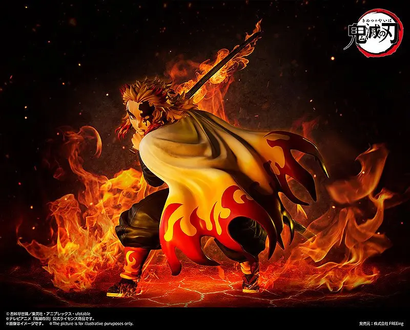 Demon Slayer: Kimetsu no Yaiba Statua 1/4 Kyojuro Rengoku 42 cm fotografija proizvoda