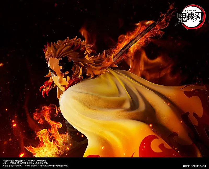 Demon Slayer: Kimetsu no Yaiba Statua 1/4 Kyojuro Rengoku 42 cm fotografija proizvoda