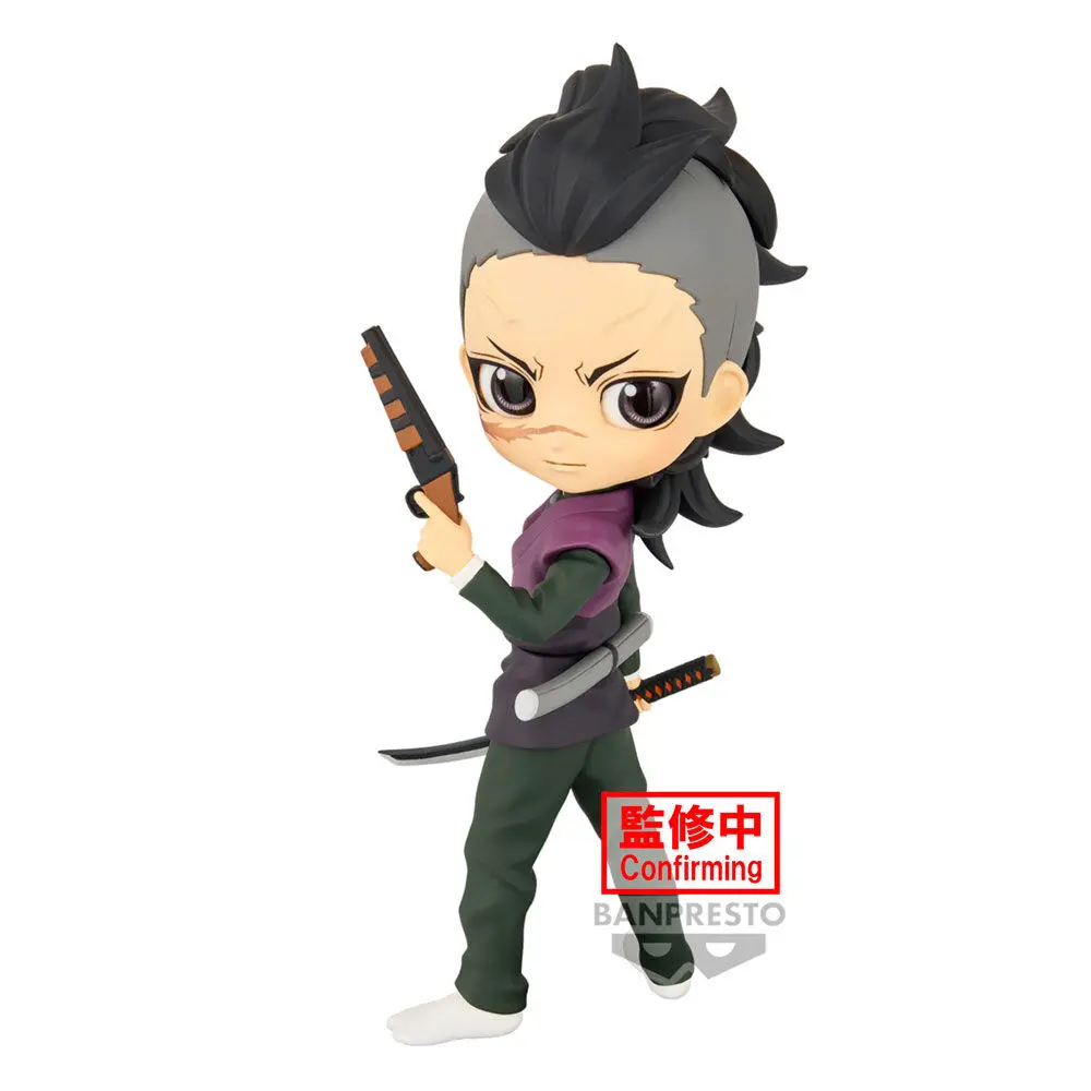 Demon Slayer Kimetsu no Yaiba Genya Shinazugawa Q posket figura 14 cm fotografija proizvoda