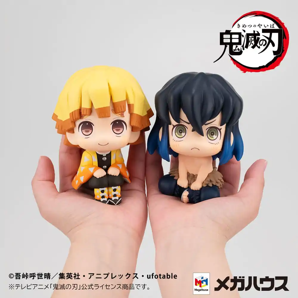 Demon Slayer: Kimetsu no Yaiba Look Up PVC kipić Zenitsu Agatsuma Smile Ver. & Inosuke Hashibira Bossy Ver. 11 cm (s poklonom) fotografija proizvoda