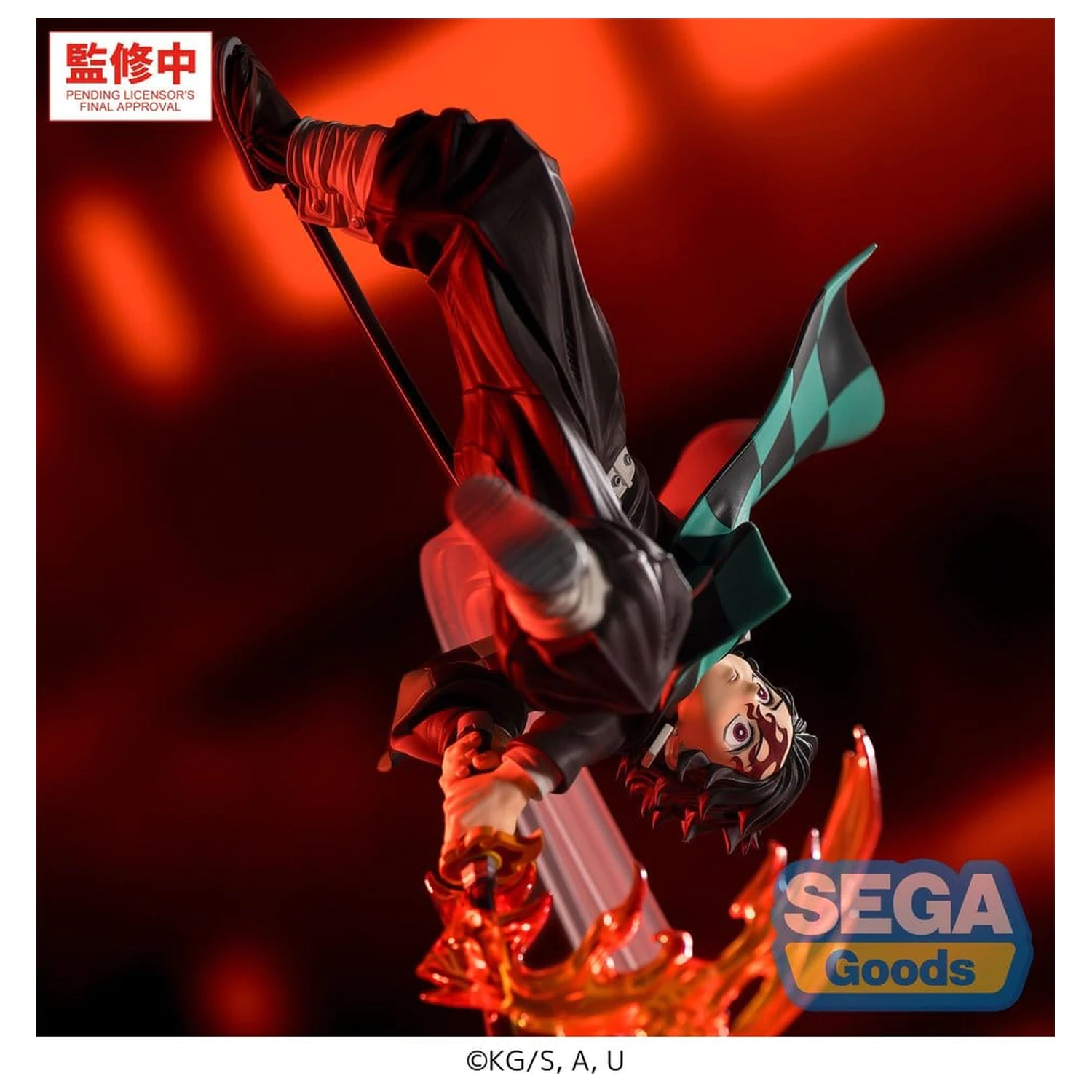 Demon Slayer: Kimetsu no Yaiba Luminasta PVC figura Tanjiro Kamado Hinokami Kagura Setting Sun Transformation 15 cm fotografija proizvoda