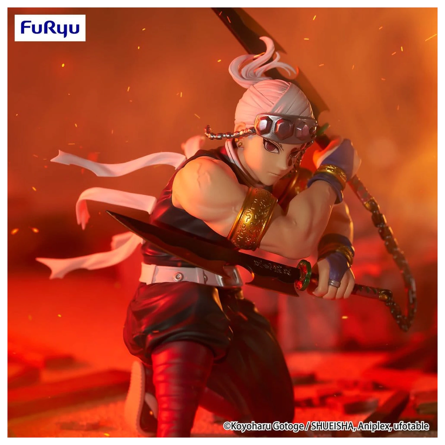 Demon Slayer: Kimetsu no Yaiba Noodle Stopper PVC figura Uzui Tengen 15 cm fotografija proizvoda