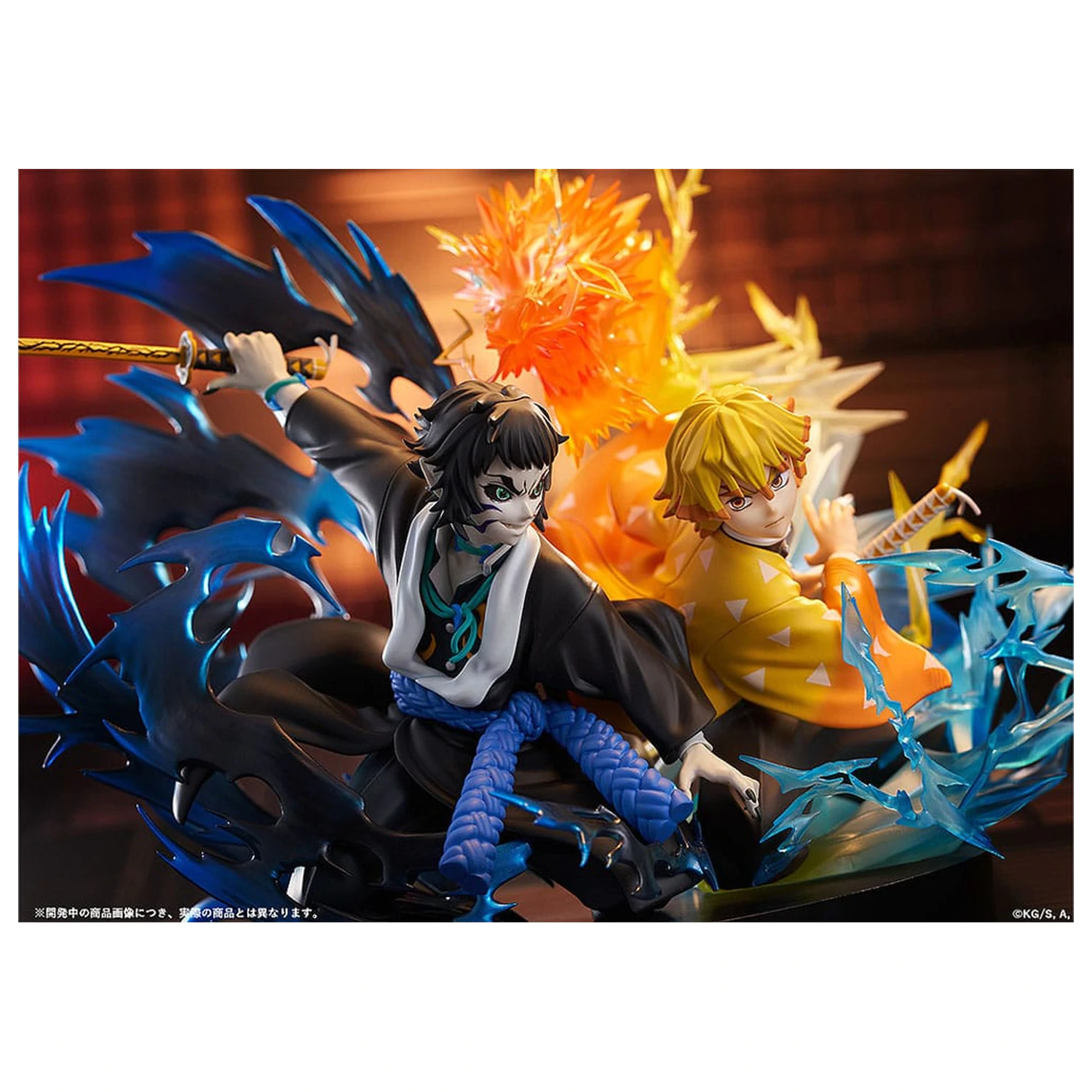 Demon Slayer: Kimetsu no Yaiba PVC Statua Zenitsu Agatsuma & Kaigaku 15 cm fotografija proizvoda