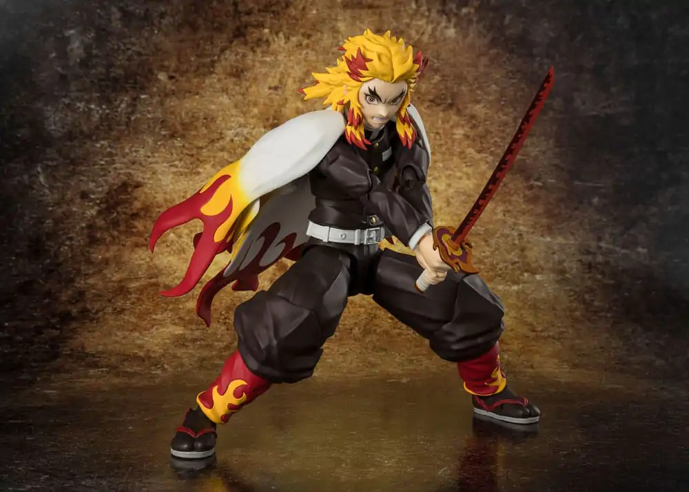 Demon Slayer: Kimetsu no Yaiba S.H.Figuarts akcijska figura Kyojuro Rengoku 15 cm fotografija proizvoda