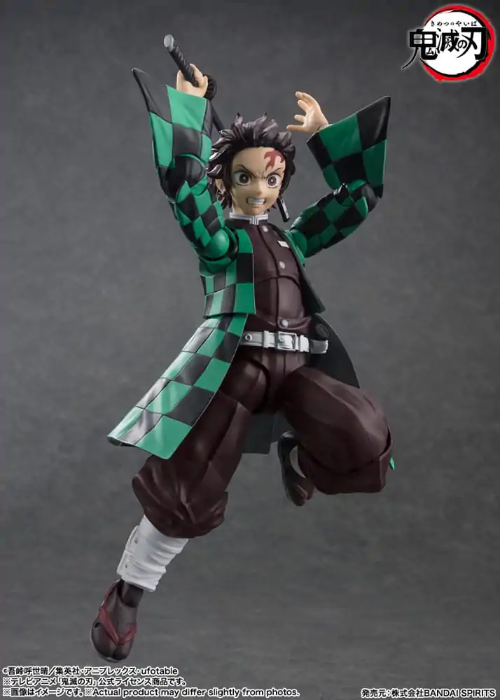 Demon Slayer: Kimetsu no Yaiba S.H. Figuarts akcijska figura Tanjiro Kamado 14 cm fotografija proizvoda