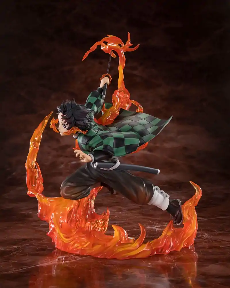 Demon Slayer Kimetsu no Yaiba Tanjiro Kamado Kyojuro Rengokus Sword Guard figura 19,5 cm fotografija proizvoda