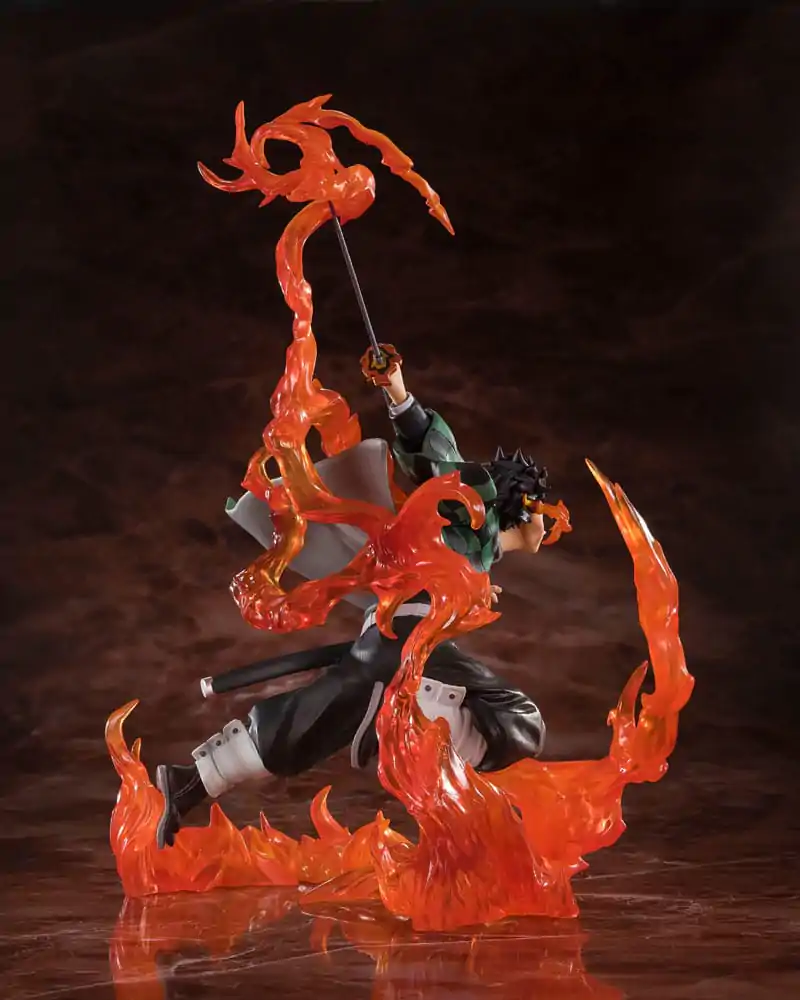 Demon Slayer Kimetsu no Yaiba Tanjiro Kamado Kyojuro Rengokus Sword Guard figura 19,5 cm fotografija proizvoda