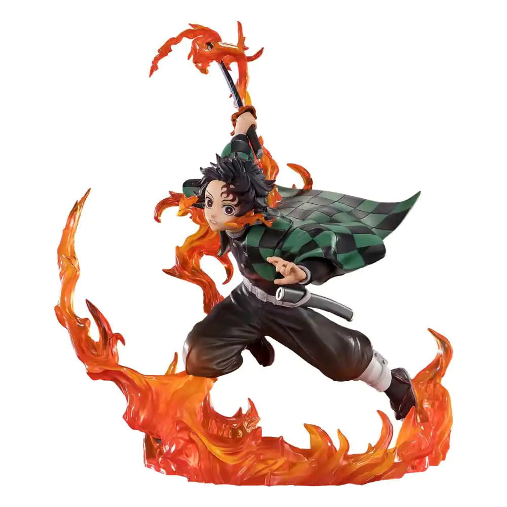 Demon Slayer Kimetsu no Yaiba Tanjiro Kamado Kyojuro Rengokus Sword Guard figura 19,5 cm fotografija proizvoda