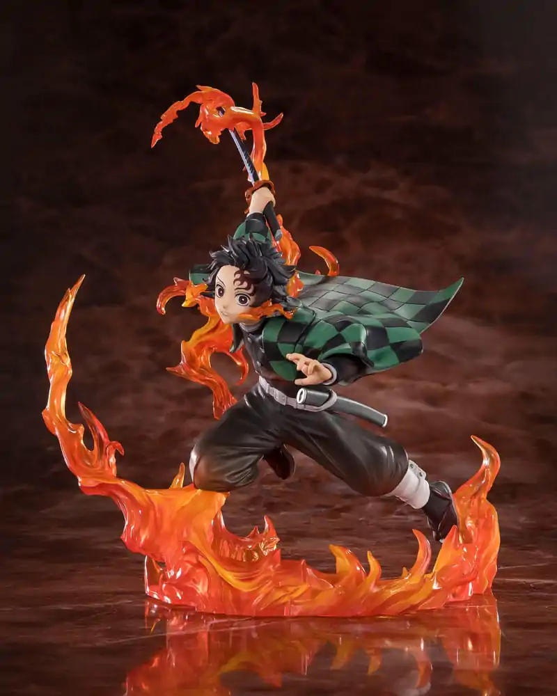 Demon Slayer Kimetsu no Yaiba Tanjiro Kamado Kyojuro Rengokus Sword Guard figura 19,5 cm fotografija proizvoda