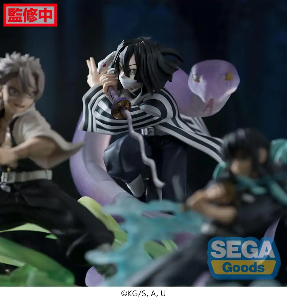 Demon Slayer: Kimetsu no Yaiba Xross Link Anime PVC Kip Obanai Iguro Hashira Training Arc 14 cm fotografija proizvoda