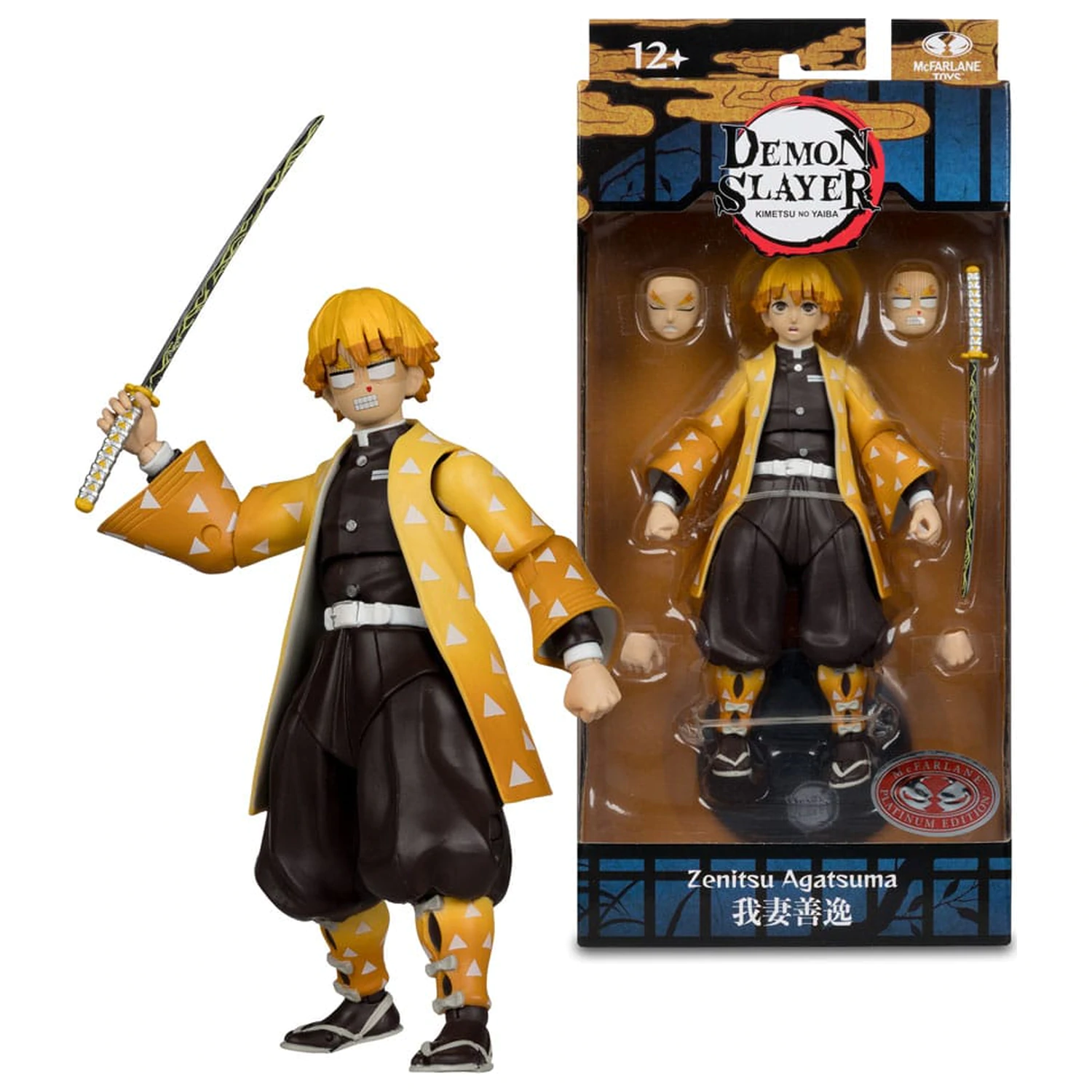 Demon Slayer: Kimetsu no Yaiba akcijska figura Zenitsu Agatsuma Plantinum Edition 15 cm fotografija proizvoda