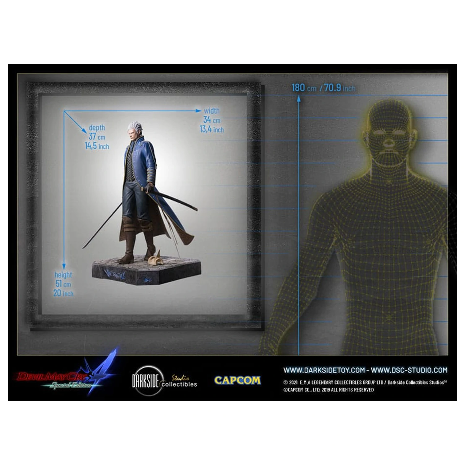Devil May Cry 4 Premium Statua 1/4 Vergil 51 cm fotografija proizvoda