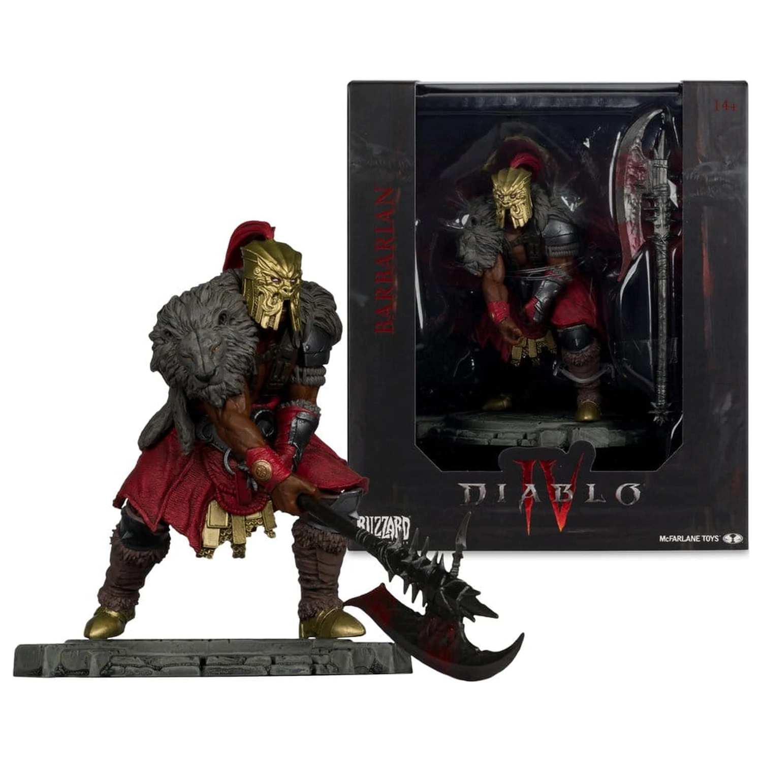 Diablo IV 1/12 skala ograničeno izdanje poza figura Barbarian 12 cm fotografija proizvoda