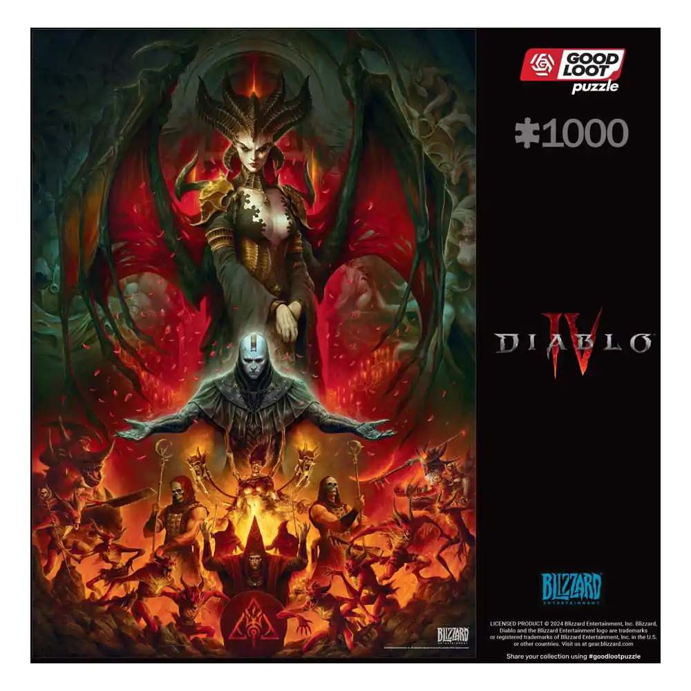 Diablo IV Gaming Puzzle Lilith Composition (1000 dijelova) fotografija proizvoda