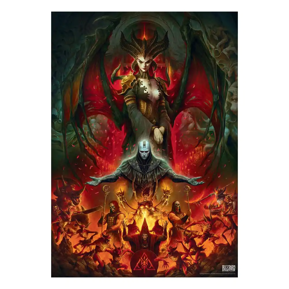 Diablo IV Gaming Puzzle Lilith Composition (1000 dijelova) fotografija proizvoda