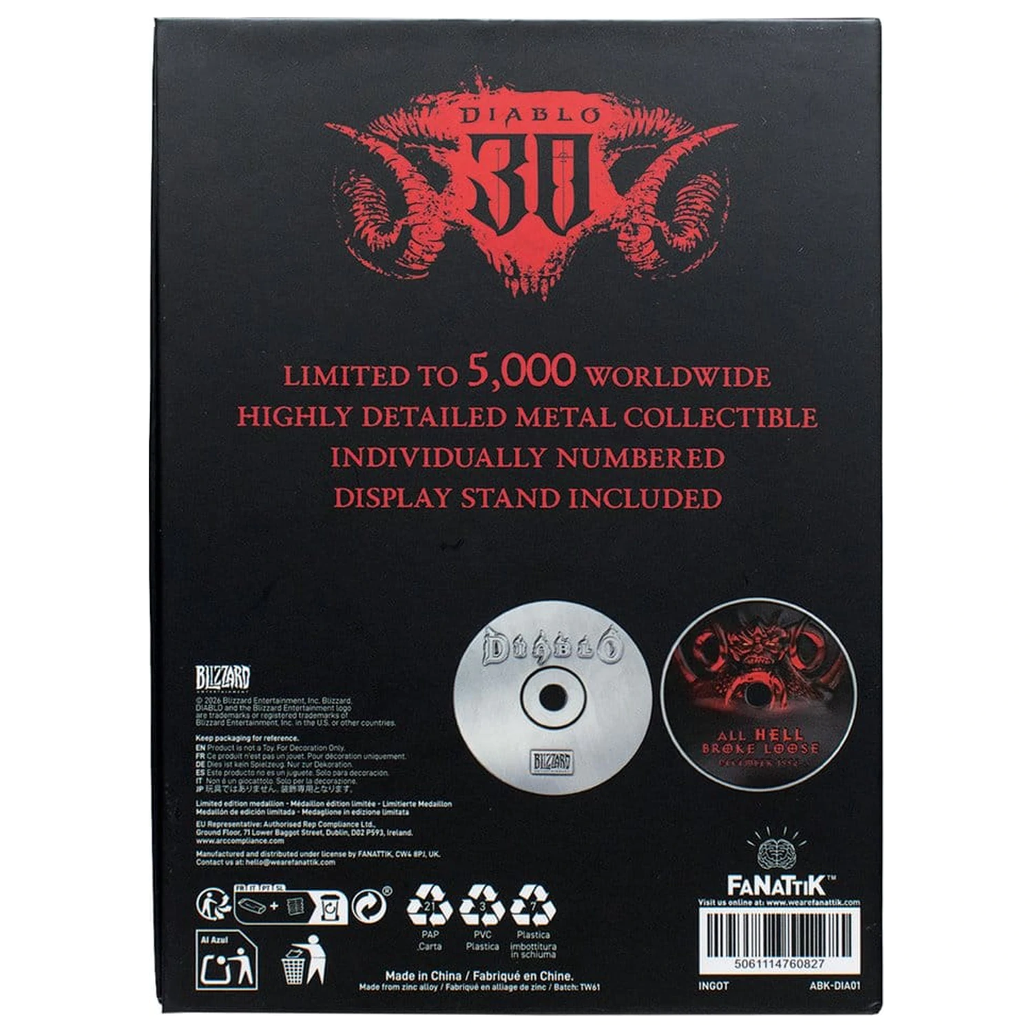 Diablo replika 30. obljetnica CD-ROM-a Ograničeno izdanje 11 cm fotografija proizvoda