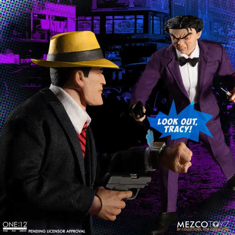 Dick Tracy akcijske figure 1/12 Dick Tracy protiv Flattopa set u kutiji 17 cm fotografija proizvoda