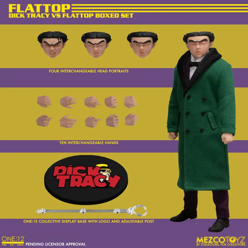 Dick Tracy akcijske figure 1/12 Dick Tracy protiv Flattopa set u kutiji 17 cm fotografija proizvoda