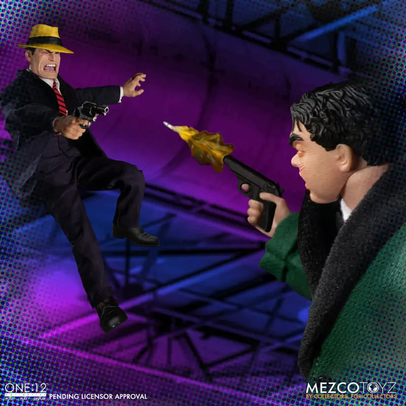 Dick Tracy akcijske figure 1/12 Dick Tracy protiv Flattopa set u kutiji 17 cm fotografija proizvoda