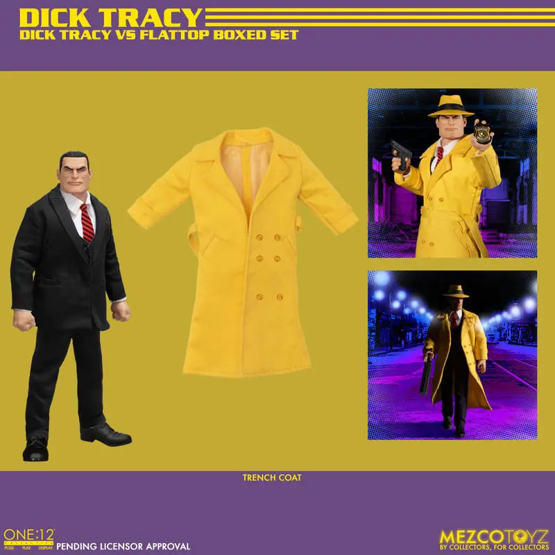 Dick Tracy akcijske figure 1/12 Dick Tracy protiv Flattopa set u kutiji 17 cm fotografija proizvoda